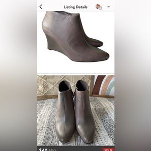Cole Haan Gray Ankle Booties